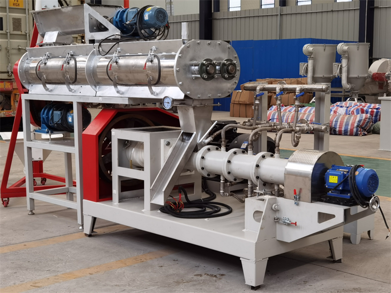 180-4000kg/h Wet Way Floating Fish Feed Extruder Machine