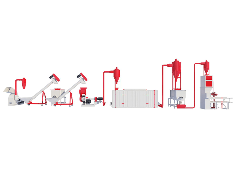 300-2000KG/H Floating Fish feed pellet automatic production line